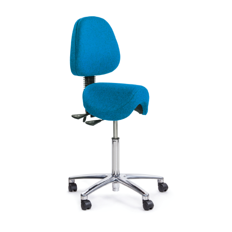 Ergo Saddle Stool with Back Rest - Ex showroom stock - Discontinued 